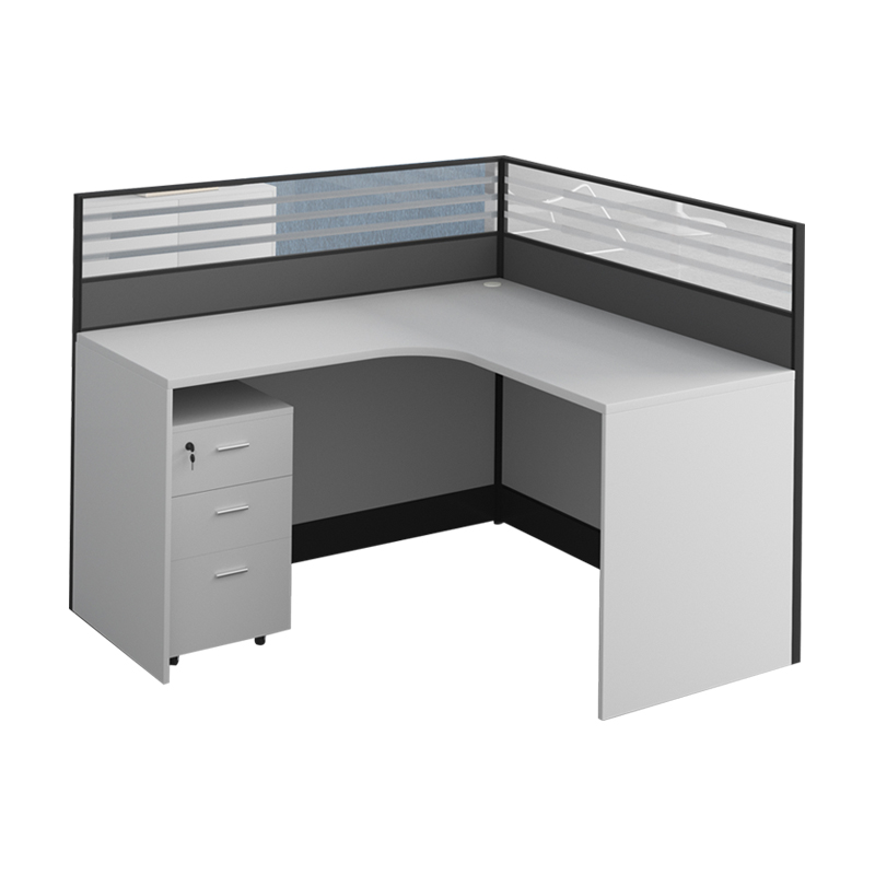 企诺 办公桌员工屏风工位单人位 QM007 1200*1400*1100mm 灰色（单位：张）