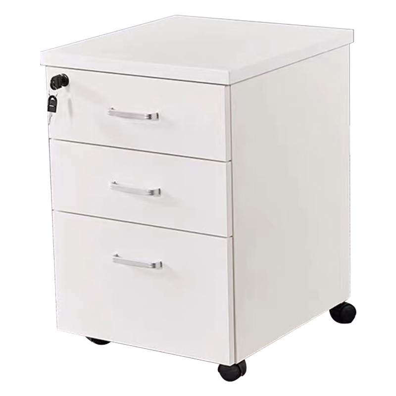 企诺 储物活动柜三抽 QF050 400*400*600mm 灰色（单位：个）