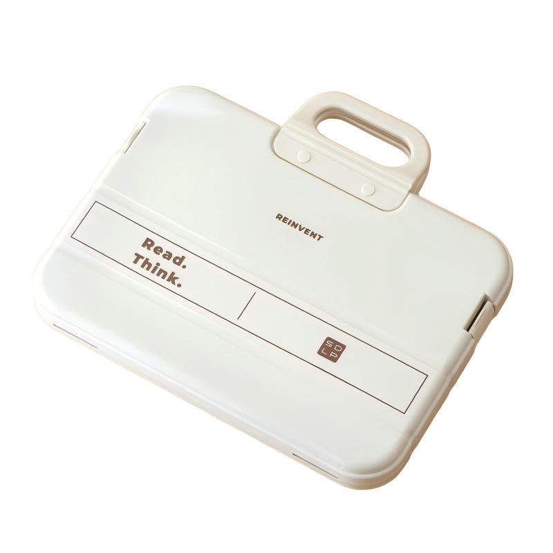 童益星 手拎补习收纳文件盒 SD-2503-B款 36.7*26*5.5cm 白色（单位：个）