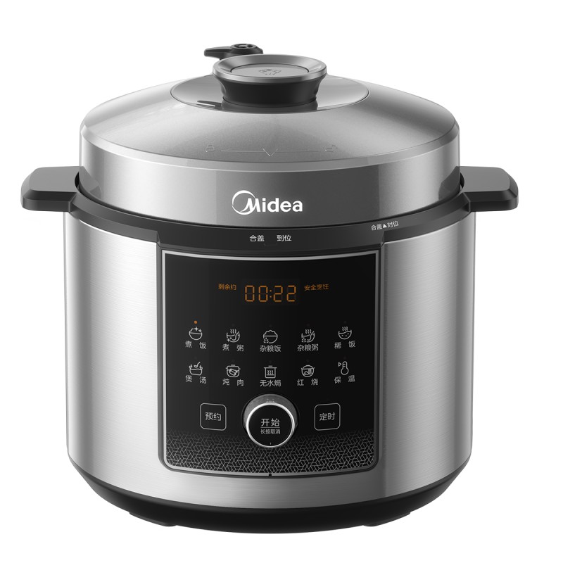 美的（Midea） 0涂层钢厚釜电压力锅 MY-E6930G 6L 银色（单位：台）