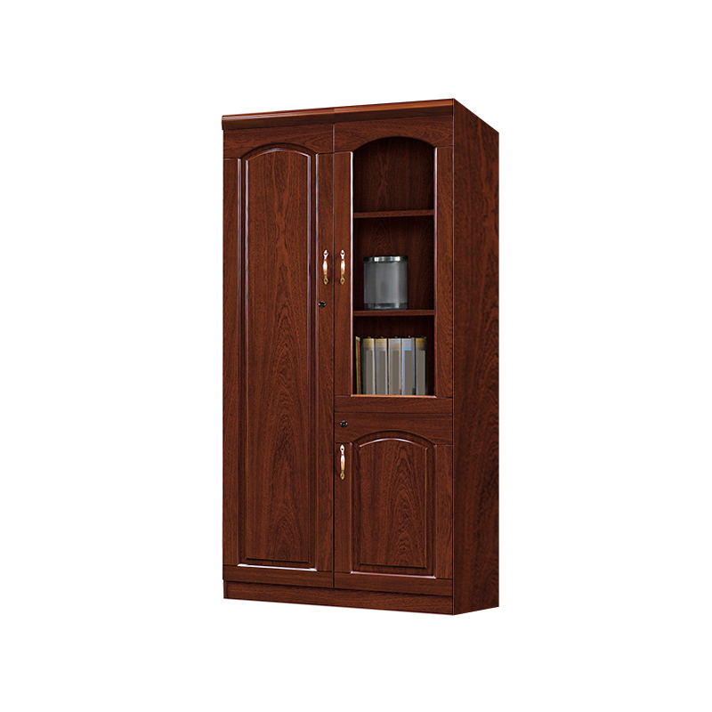 企诺 油漆文件资料柜书柜左门柜 QF008 900*420*2000mm 胡桃色（单位：个）