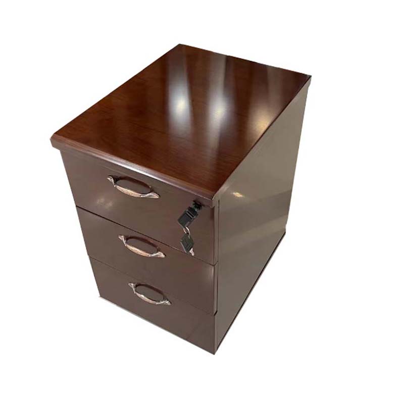 企诺 活动柜木质油漆柜边矮柜 QF015 500*400*650mm 胡桃色（单位：个）