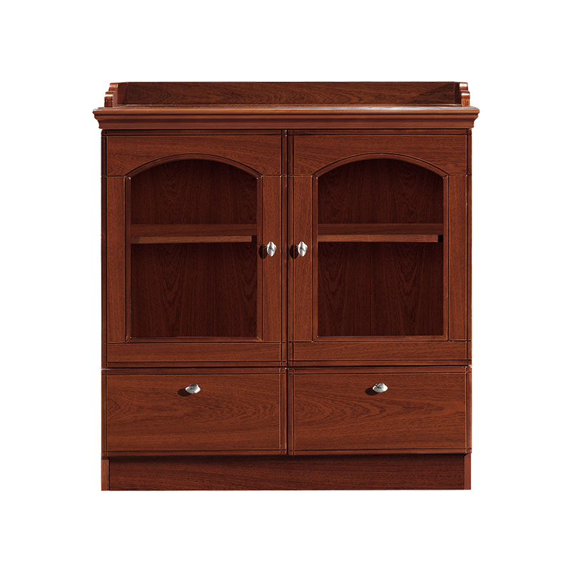 企诺 茶水柜餐边柜油漆木皮矮柜 QF029 800*400*850mm 胡桃色（单位：个）