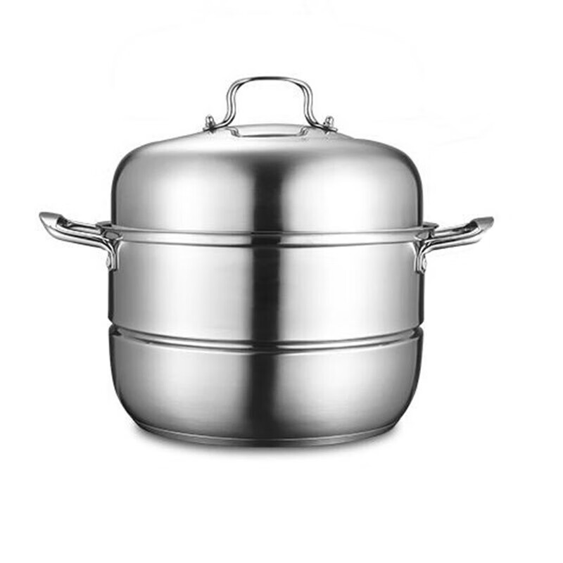 HELLO KOMA 多用双层蒸锅 202630 （28CM)  银色（单位：套）