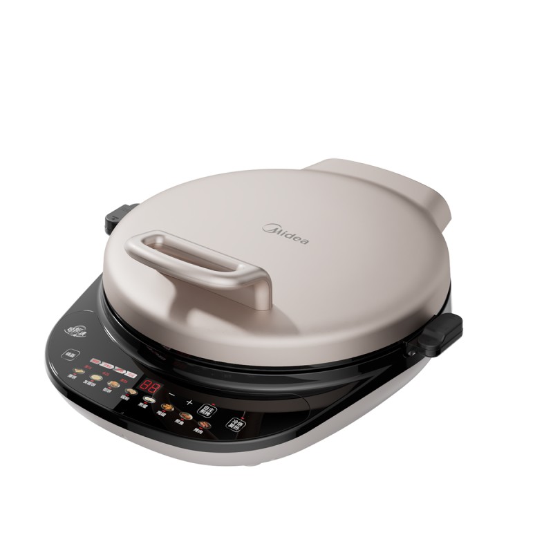 美的（Midea） 电饼铛 煎烤机 早餐机 MC-JS3466 1800W  银色（单位：台）