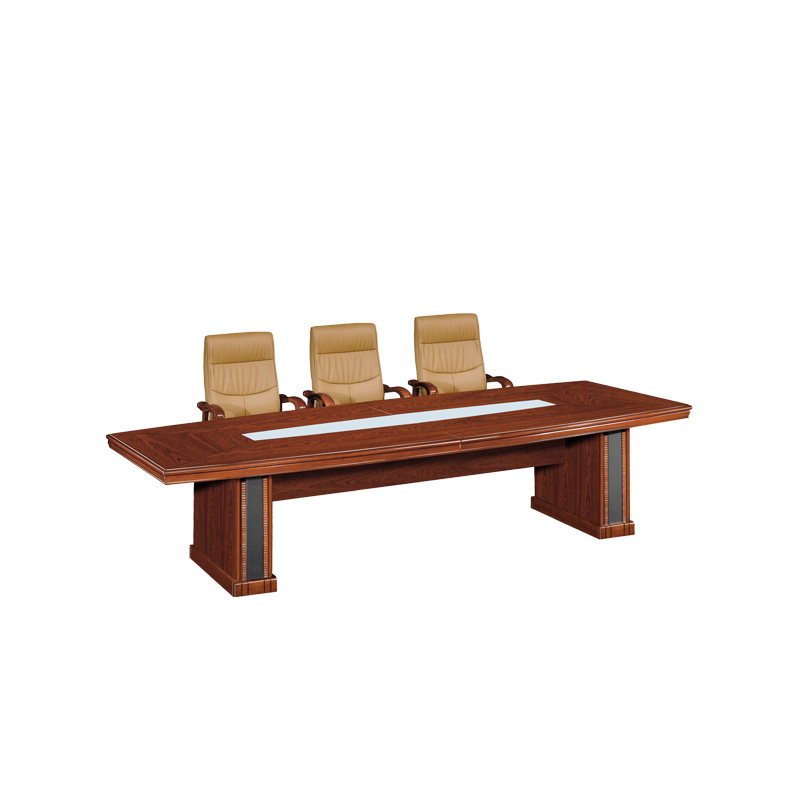 企诺 油漆会议桌长桌接待桌大型会议桌 QL012 3200*1380*760mm 胡桃色（单位：张）