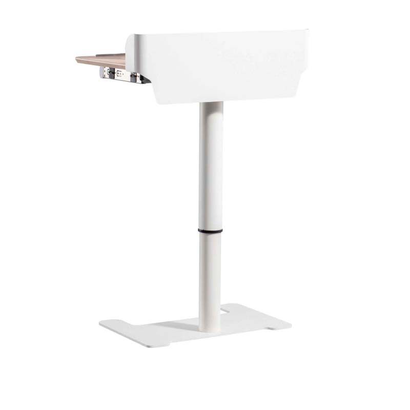 企诺 演讲台发言台现代简约教室会议室可移动小讲台桌子主持发言台 QNZ-1652 655*452*640-1040mm 冰峰白（单位：张）