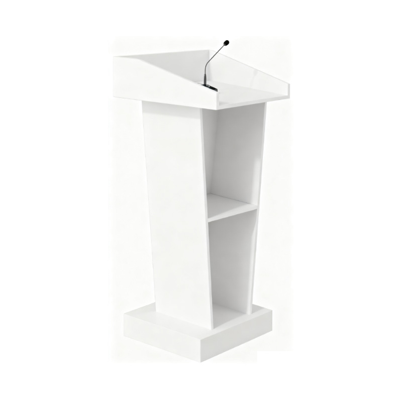 企诺 演讲台发言台简约教室会议室可移动小讲台桌子主持发言台 QNV-BL-J01 700*500*1200mm 暖白（单位： 张）