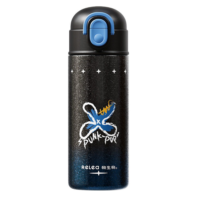 物生物（RELEA） KEEPER钛杯 JV012578-0450-ES00 450ML  时尚黑蓝双饮款（单位：个）