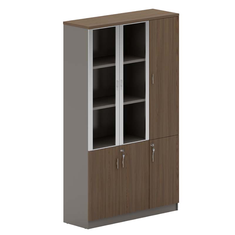 企诺 办公文件资料柜 四门文件柜 QNM202YG-BM-W1203 1200*400*2000mm 胡桃色（单位：个）