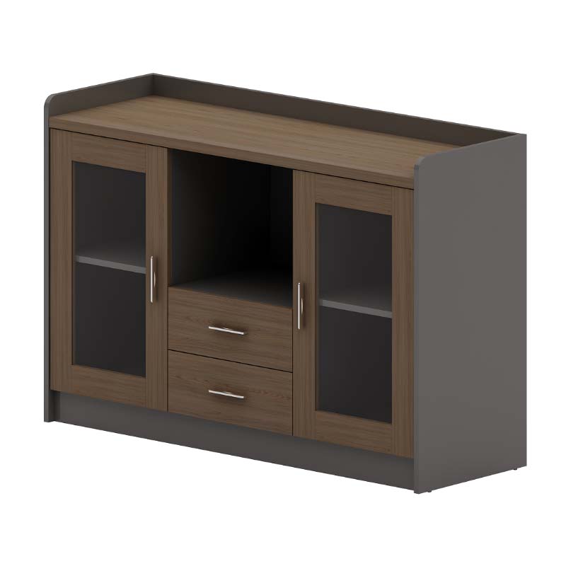 企诺 办公文件资料柜 两抽文件柜 QNM202YG-BM-C1201 1200*400*800mm 胡桃色（单位：个）