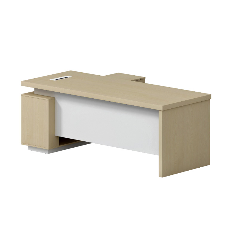 企诺 班台办公桌 QND3aYG-JS-B1801 1800*1600*750mm 枫木色（单位：张）