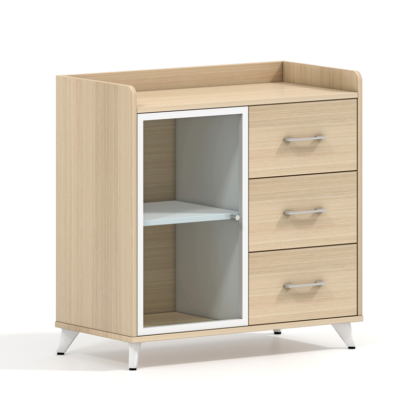 企诺 木质茶水柜餐边柜 QZ042 800*400*800mm 枫木色（单位：个）