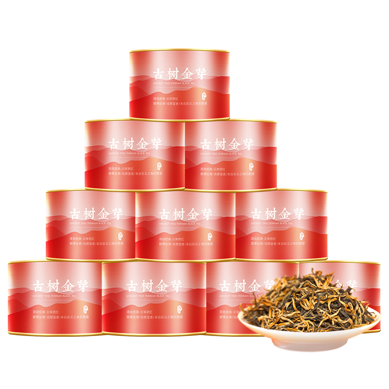 茶马世家 古树金芽滇红茶 特级 50g/罐*10 红色（单位：组）