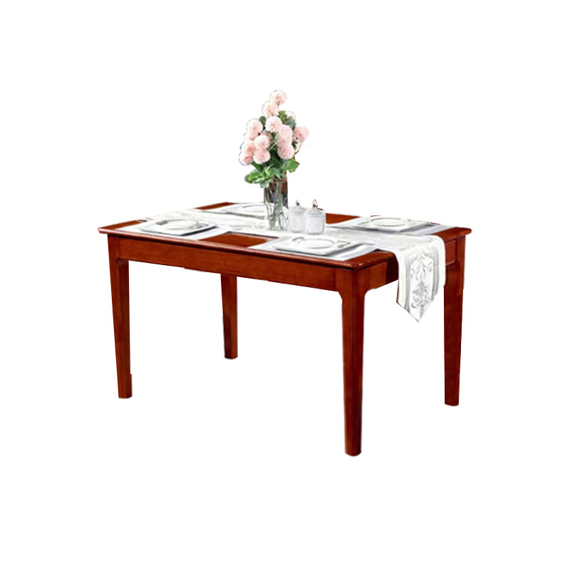 企诺 简约餐桌橡胶木 QS004 1450*900*750mm 金檀色（单位：张）