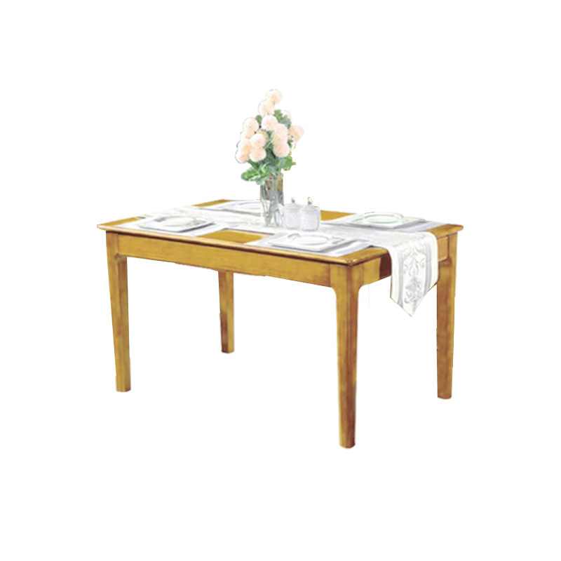 企诺 简约餐桌橡胶木 QS006 1450*900*750mm 原木色（单位：张）