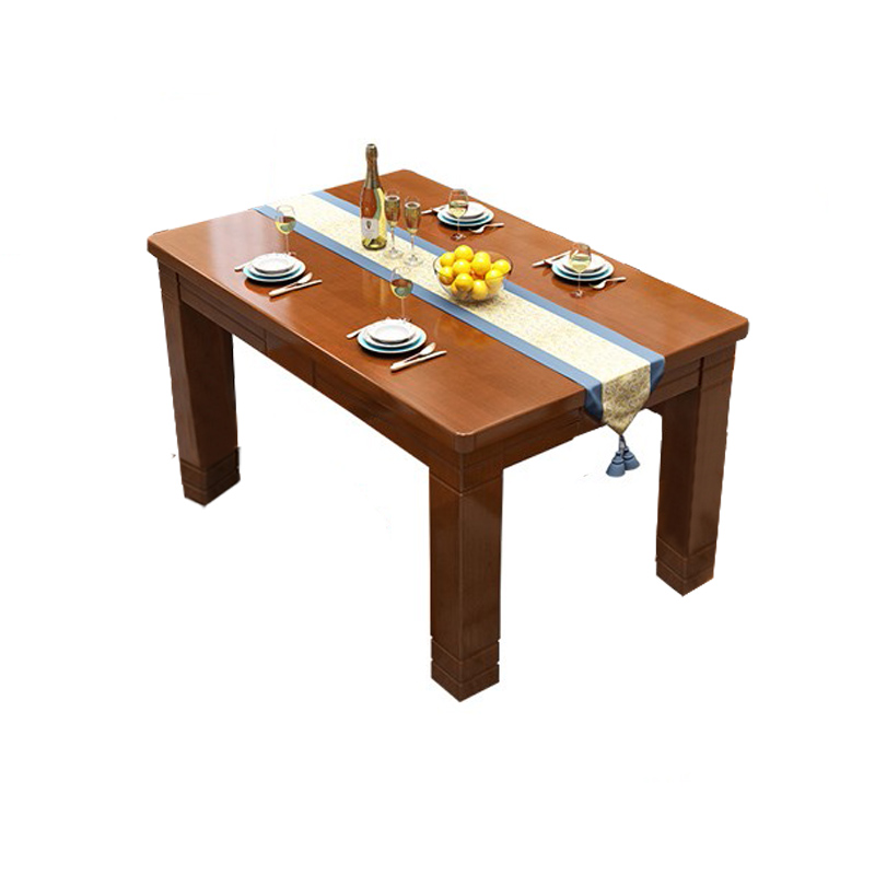 企诺 现代简约长方形餐桌 QS012 1350*850*750mm 海棠色（单位：张）