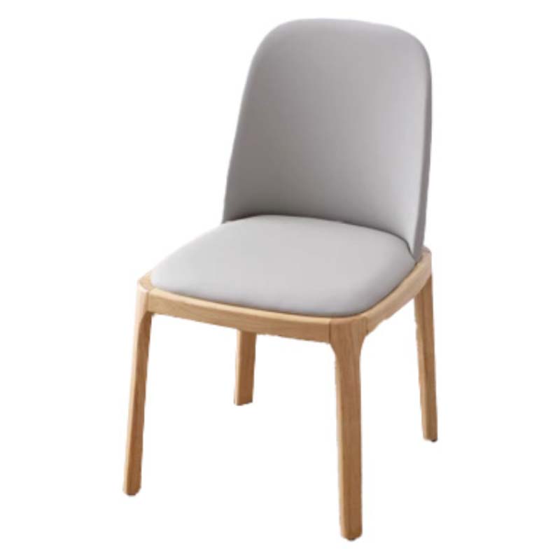 企诺 简约家用办公洽谈椅 QS021 500*520*840mm 原木色（单位：张）