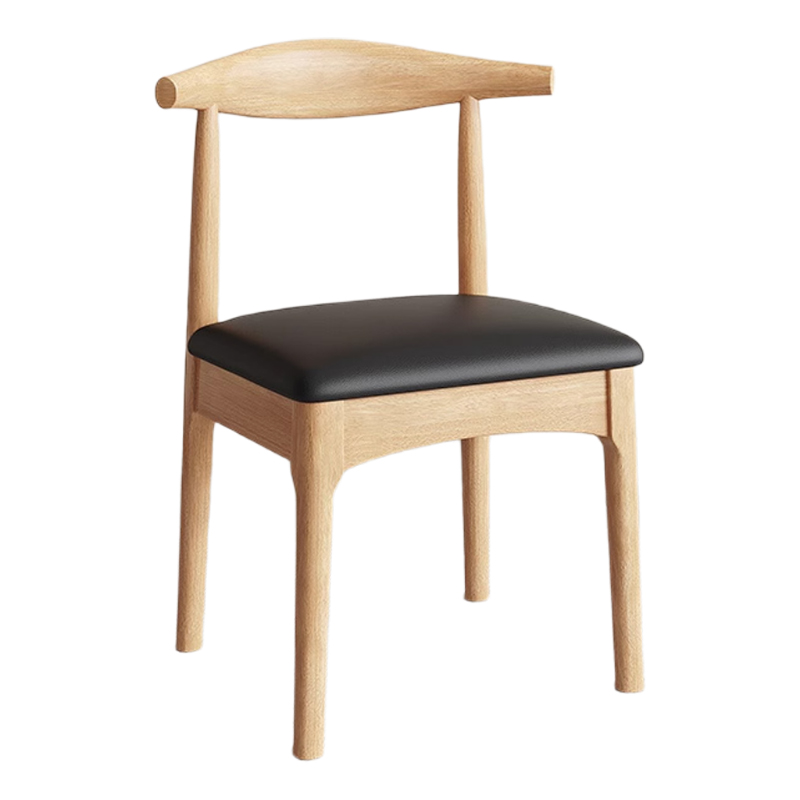 企诺 简约家用办公茶椅 QS022 510*490*780mm 原木色（单位：张）