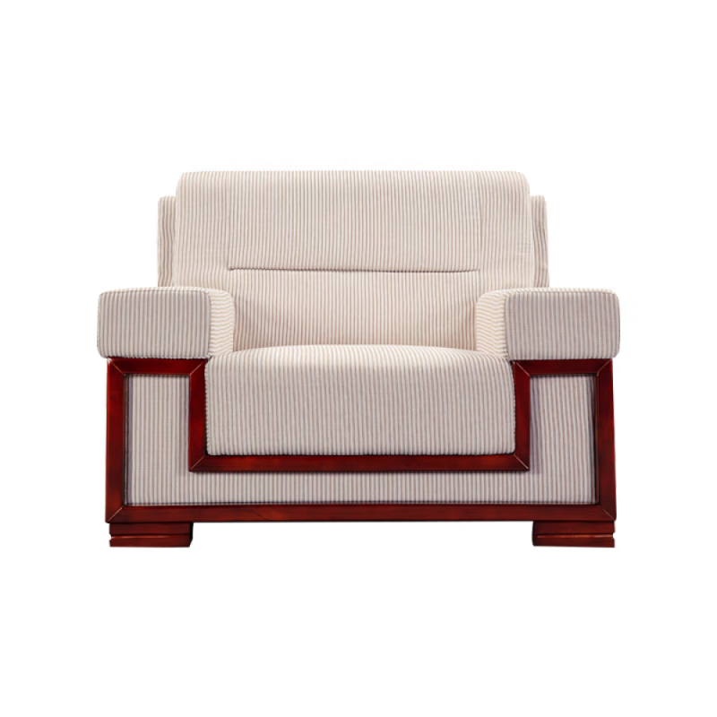 企诺 商务办公沙发单人位 QH002 1130*880*890mm 米白色（单位：张）