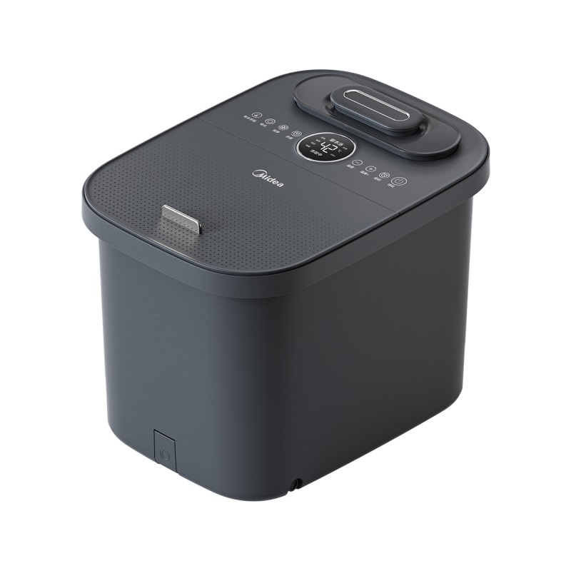 美的（Midea） 泡脚桶加热保暖电动足浴盆理疗自动按摩暖脚洗脚盆 ZL501 800W  黑色（单位：台）
