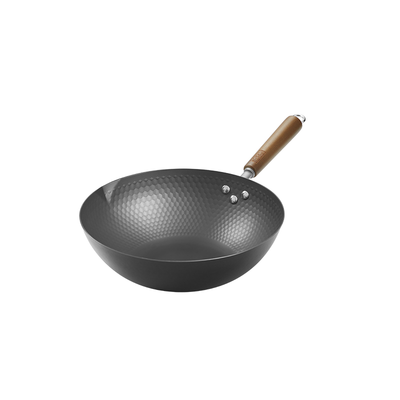 张小泉 钻石纹铁锅(无盖) C32720100 32cm  黑色（单位：个）