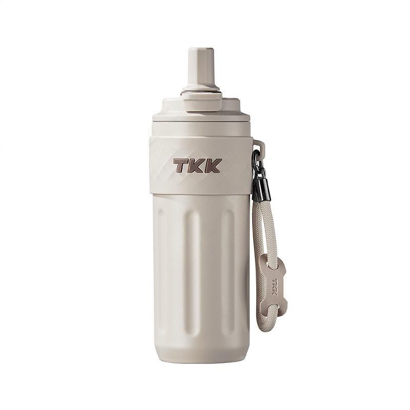 TKK 悦动双饮保温杯 TKK-2035 500ML  沙丘咖（单位：个）