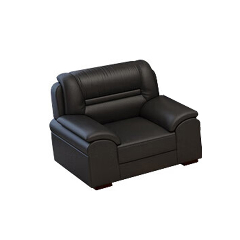 企诺 小型西皮会客沙发单人位 QH021 1150*850*850mm  黑色（单位：张）