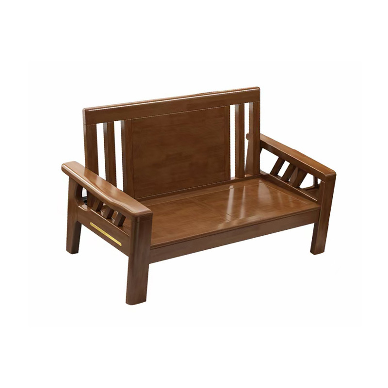 企诺 新中式冬夏两用橡胶木沙发 双人位 QNSMHUAB02-2 1350*690*950mm 胡桃色（单位：张）
