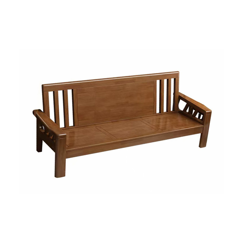 企诺 新中式冬夏两用橡胶木沙发 三人位 QNSMHUAB02-3 1910*690*950mm 胡桃色（单位：张）