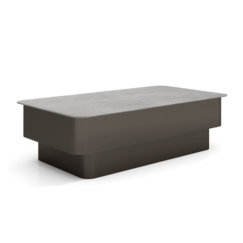 企诺 客厅简约现代轻奢落地岩板茶几 QNM-T643 1340*740*385mm 灰色（单位：张）
