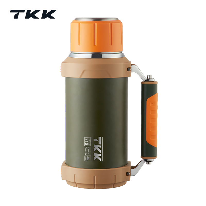 TKK 金刚大容量保温壶 TKK2013 2000ml  橙色（单位：个）