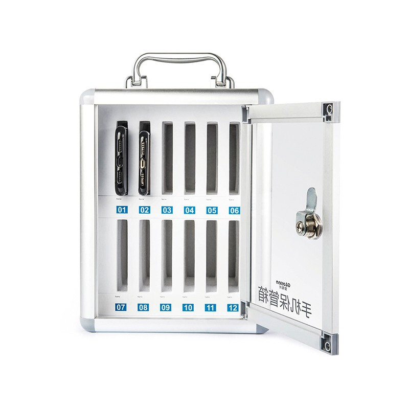 企诺 文件柜手机保管箱12位 QJ115 210*190*275mm 白色（单位：个）