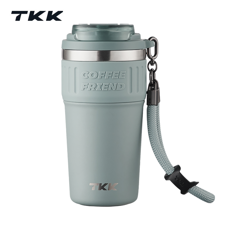 TKK 陶瓷内胆保温咖啡杯礼盒装 TKK-2023 630ml  灰墨蓝（单位：个）