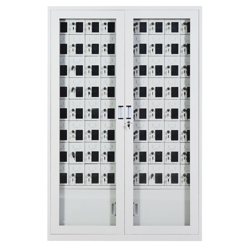 企诺 手机存放柜72门 带充电 QNGgA3-72Y 1177*300*1800mm 灰色（单位：个）