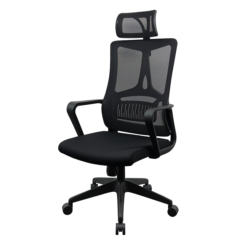 企诺 办公职员椅B款：带头枕  QN001 550*580*1200mm 黑色（单位：张）