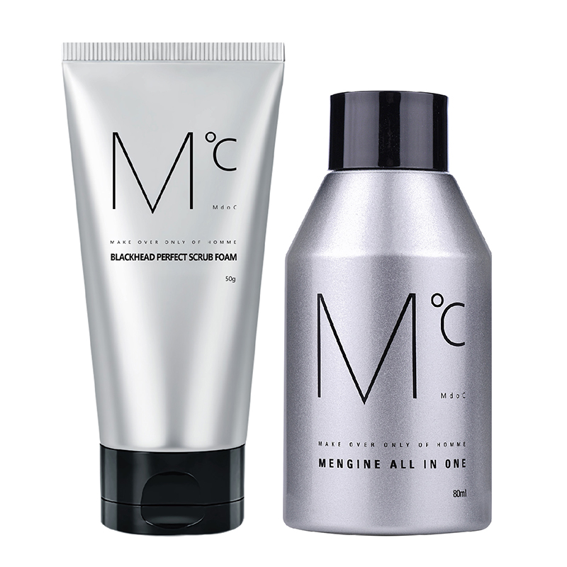 蒙度士（MdoC） 精简护肤 去黑头洁面+多效润肤露 50g+80ml 银色（单位：组）