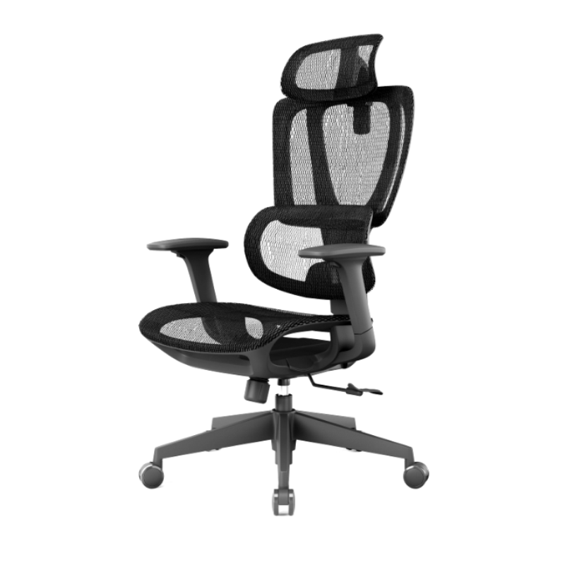 企诺 办公椅电脑职员椅主管经理椅 QNK-571A-QW 665*655*(1110-1190)mm 黑色（单位：张）