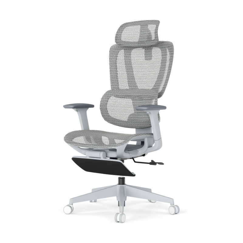 企诺 办公椅电脑职员椅主管经理椅 QNK-571A-QW-KT-HS 665*655*(1110-1190)mm 灰色（单位：张）