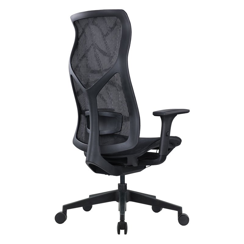 企诺 靠背网布办公椅可升4厘米黑色转椅 QN040 560*690*1160mm 黑色（单位：张）