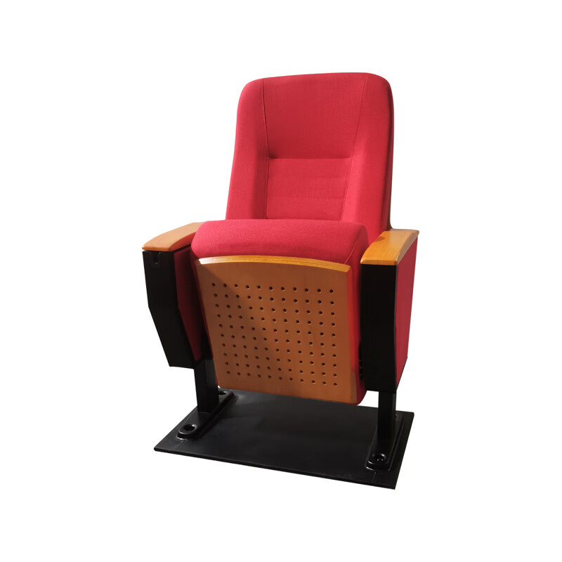 企诺 礼堂椅剧场排椅单人位带小桌板 QE132 580*730*1010mm 红色（单位：张）