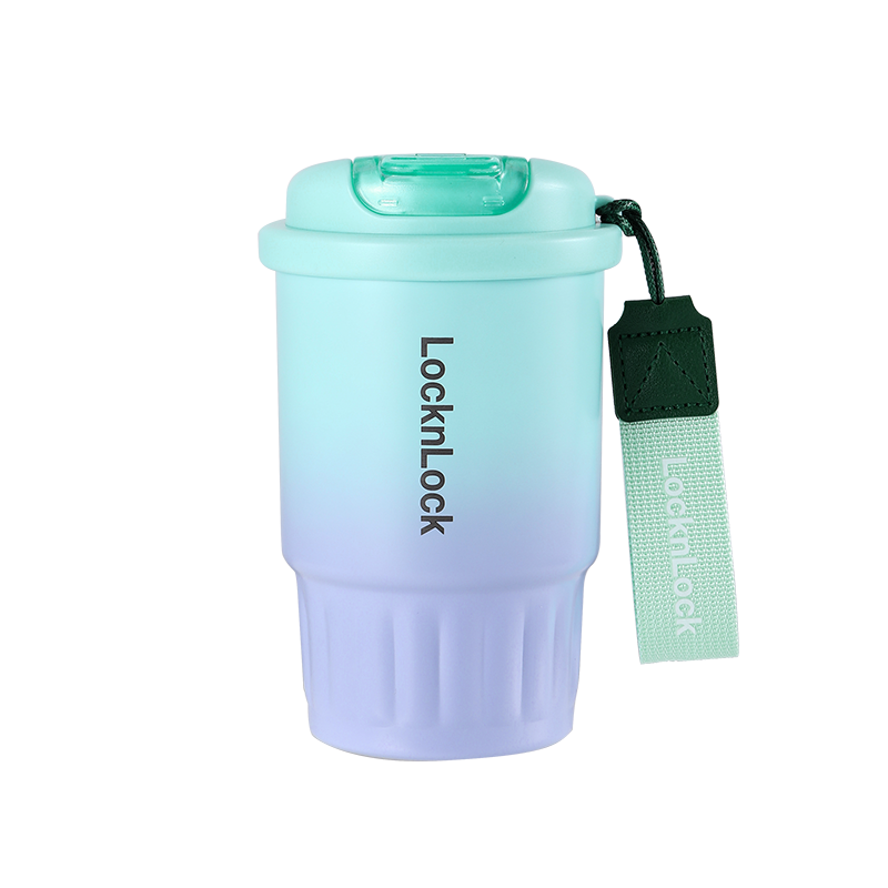 乐扣乐扣（LOCK&LOCK） 新风尚咖啡杯 LHC6701FU 380ml 浅蓝色（单位：个）