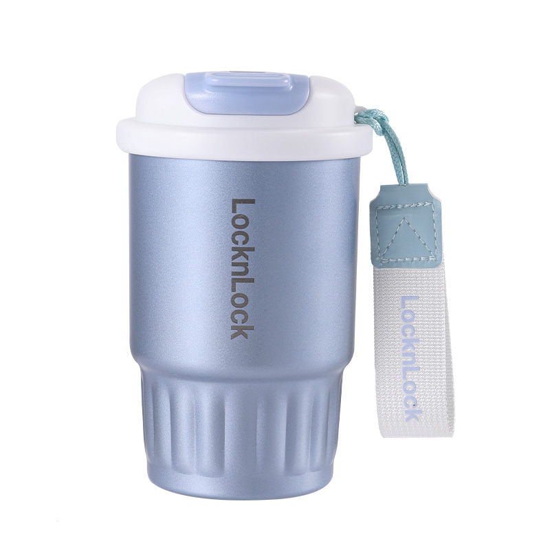 乐扣乐扣（LOCK&LOCK） 新风尚咖啡杯 LHC6702FU 380ml 雾蓝（单位：个）