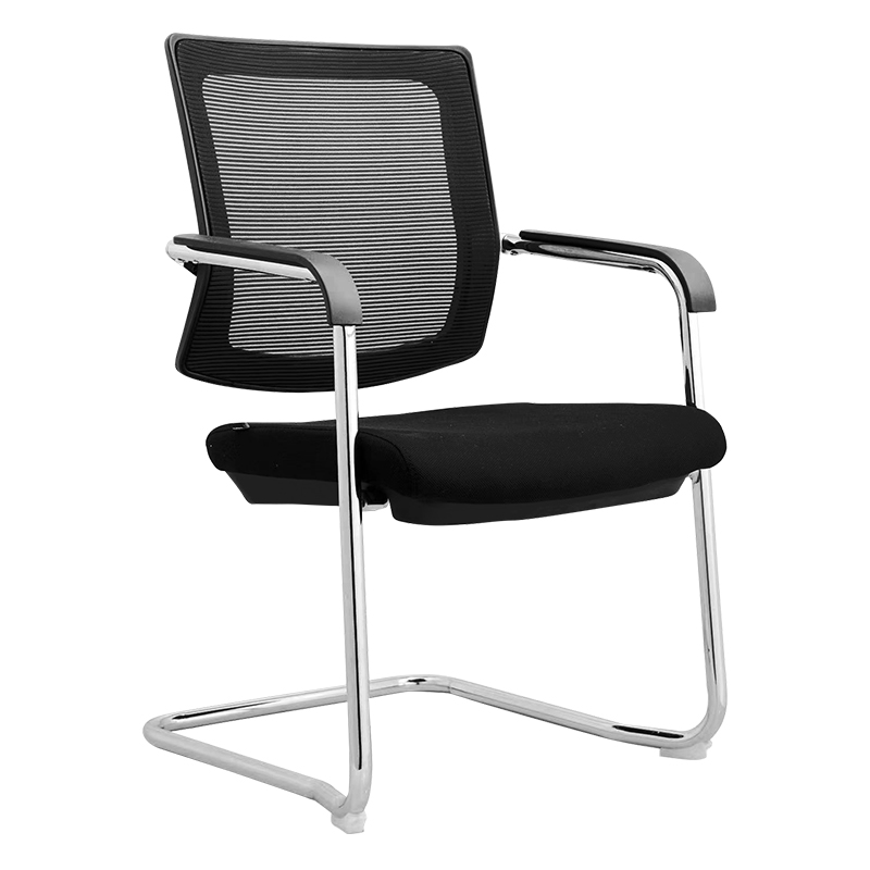 企诺 办公职员会议椅弓形椅 QN158 630*600*955mm 黑色（单位：张）