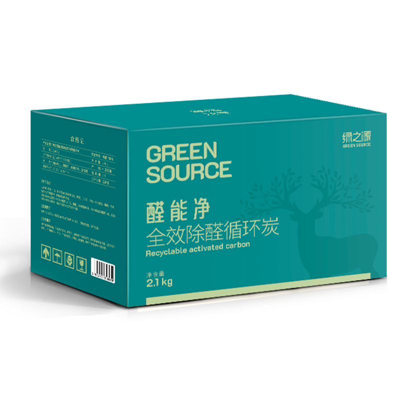 绿之源 净家卫士活性炭 醛能净 2.1kg 绿色（单位：箱）