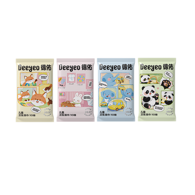 德佑  儿童卫生湿巾  2001DYWP903  10片*30包   婴儿蓝（单位：组 ）