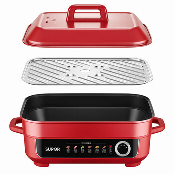 苏泊尔（SUPOR） 多用途锅 电火锅 H55FK189A 5.5L 红色（单位：个）