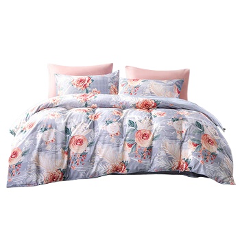 富安娜 磨毛四件套 花悦幽香 203*229cm 混色（单位：套）