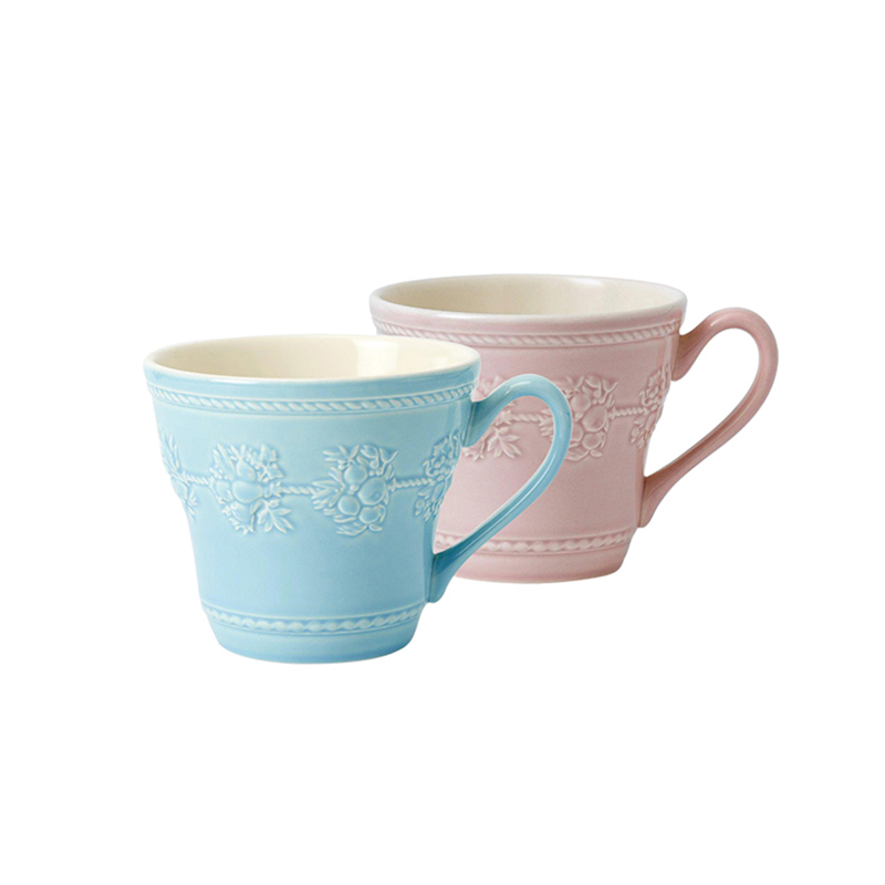 WEDGWOOD 威基伍德欢愉假日情侣马克对杯 58950106302+58950206302 350ML*2 蓝色+粉色（单位：套）