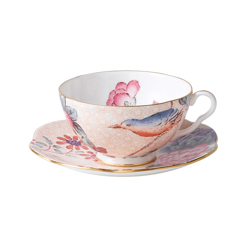 WEDGWOOD 威基伍德杜鹃杯碟组 5C106805130 200ml 桃色（单位：套）